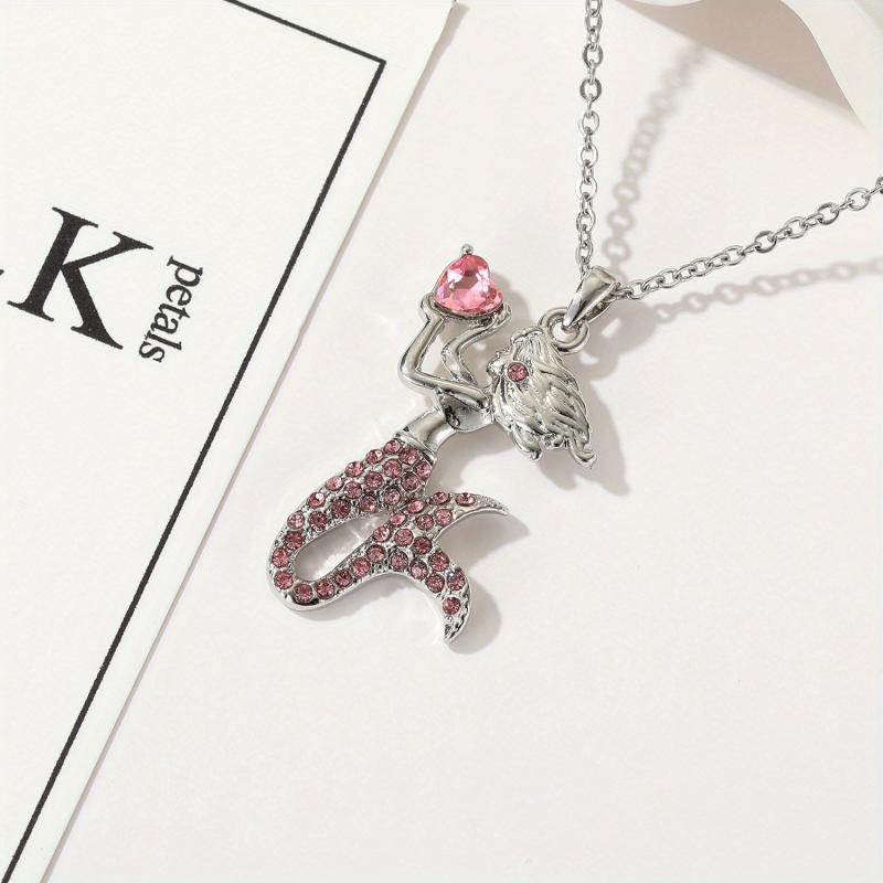 Magical Mermaid Heart Pendant Necklace for Kids