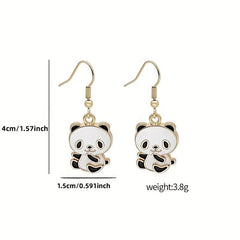 Chinese National Treasure Panda Earrings