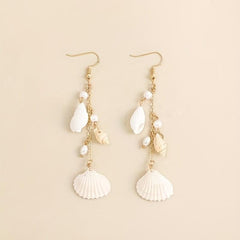 Stylish Shell Sea Snail Earrings for Party Wedding Banquet
