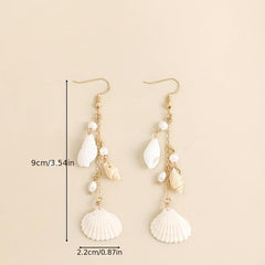 Stylish Shell Sea Snail Earrings for Party Wedding Banquet