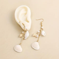Stylish Shell Sea Snail Earrings for Party Wedding Banquet