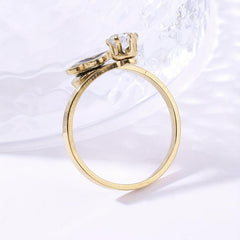 Stainless Steel Four Leaf Clover Ring - Summer Beach Jewelry