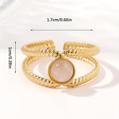 Personalized Stainless Steel Ring for Her