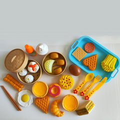 Children's Kitchen Play Set Baby Toy Food Cooking Breakfast