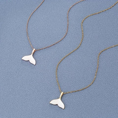 Steel Shell Mermaid Tail Pendant Necklace Gift For Girlfriend