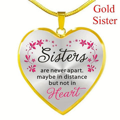 Daughter Love Pendant Snake Chain Peach Heart Alloy