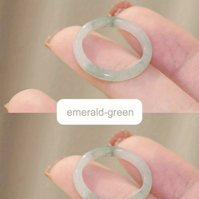 Retro Glazed Glass Ring - Ideal Gift for Her