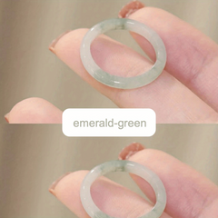 Retro Glazed Glass Ring - Ideal Gift for Her