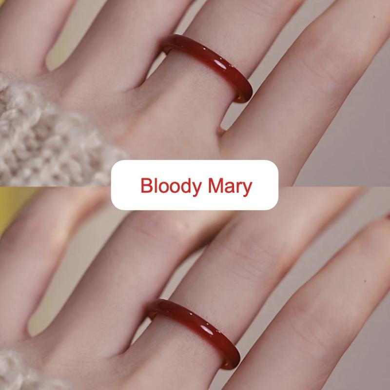 Retro Glazed Glass Ring - Ideal Gift for Her