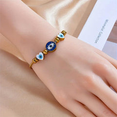 Heart Eyes Stainless Steel Bracelet for Women