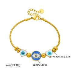 Heart Eyes Stainless Steel Bracelet for Women