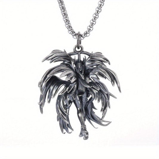 Retro Angel Goddess Necklace - Stylish Men & Women Gift