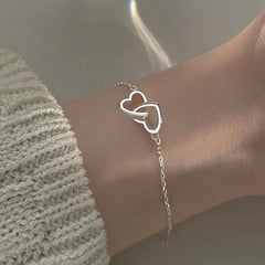 Titanium Steel Love Pendant Bracelet Heart Party Jewelry