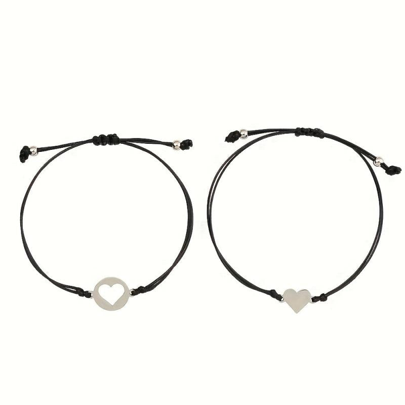 Stainless Steel Parent Child Bracelet Set
