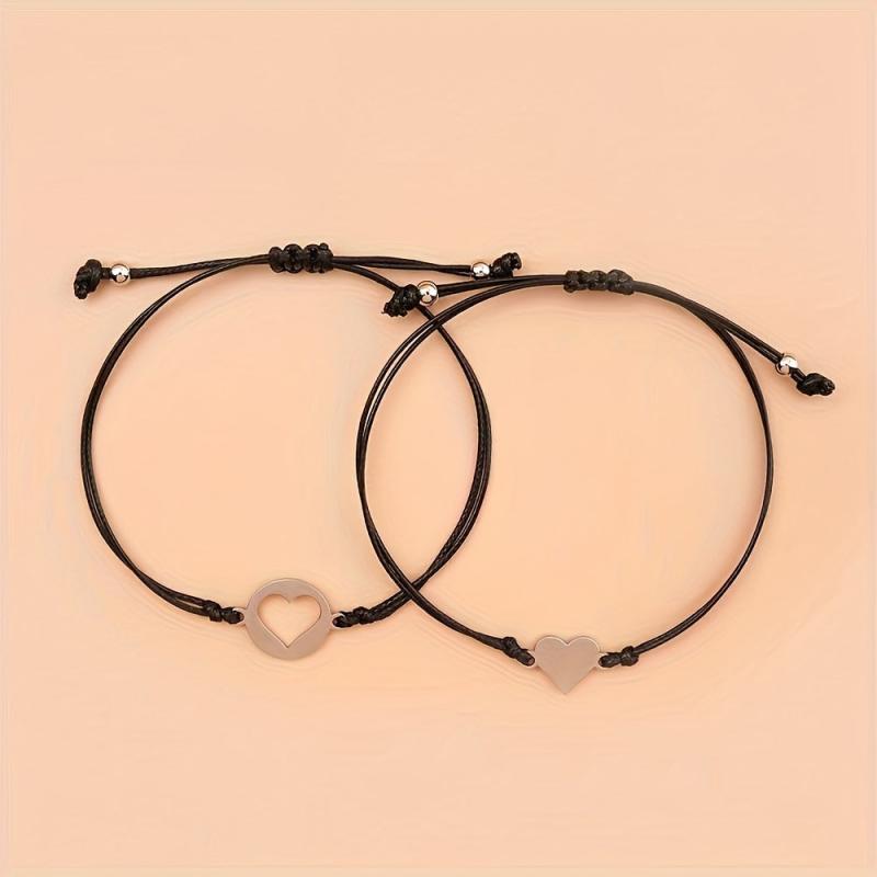 Stainless Steel Parent Child Bracelet Set