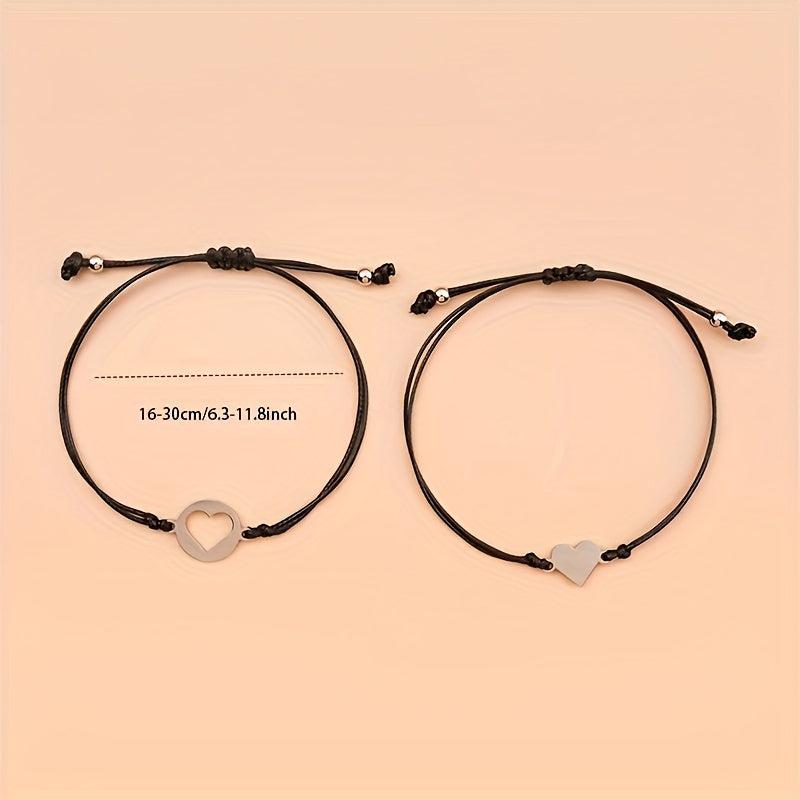 Stainless Steel Parent Child Bracelet Set
