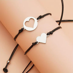 Stainless Steel Parent Child Bracelet Set