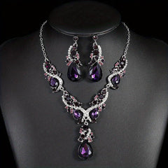 Elegant Glass Jewelry Set - Ideal Gift for Her