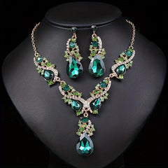 Elegant Glass Jewelry Set - Ideal Gift for Her