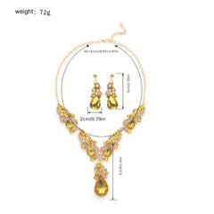 Elegant Glass Jewelry Set - Ideal Gift for Her