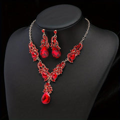 Elegant Glass Jewelry Set - Ideal Gift for Her