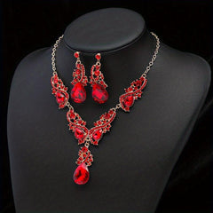 Elegant Glass Jewelry Set - Ideal Gift for Her