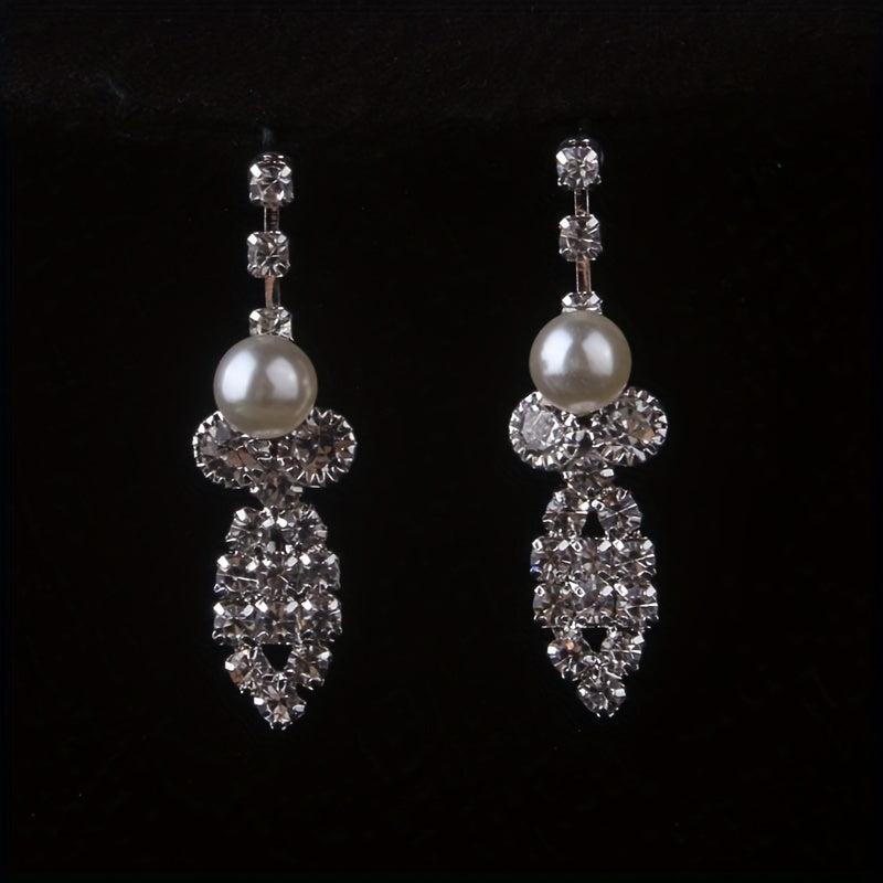 Bridal Jewelry Set - Rhinestone Wedding Dress Accessories