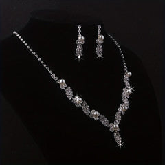 Bridal Jewelry Set - Rhinestone Wedding Dress Accessories