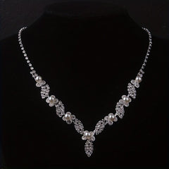Bridal Jewelry Set - Rhinestone Wedding Dress Accessories