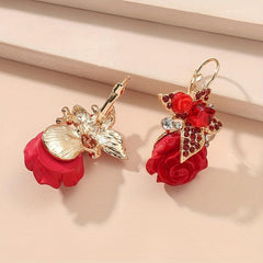 Vintage Butterfly Flower Stud Earrings Ethnic Style Wedding Accessories