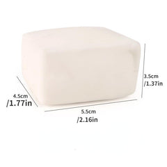 2pcs Slow Rebound Tofu Venting Toy Knead Music Decompression Simulation Tofu