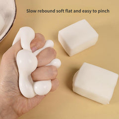2pcs Slow Rebound Tofu Venting Toy Knead Music Decompression Simulation Tofu