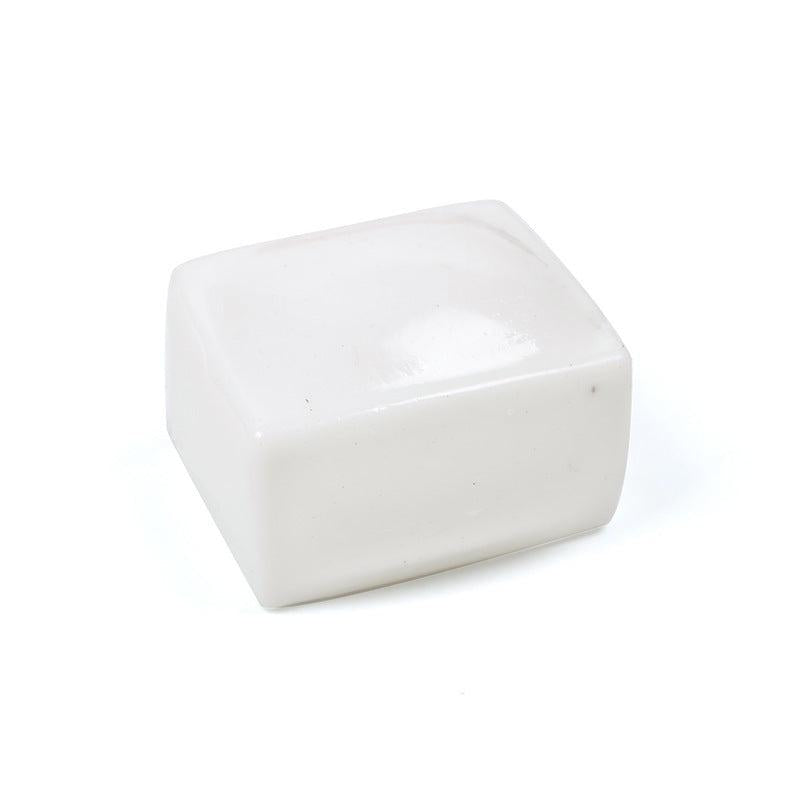 2pcs Slow Rebound Tofu Venting Toy Knead Music Decompression Simulation Tofu