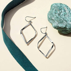 Stunning Geometric Rhombus Drop Earrings - Ideal Gift for Her
