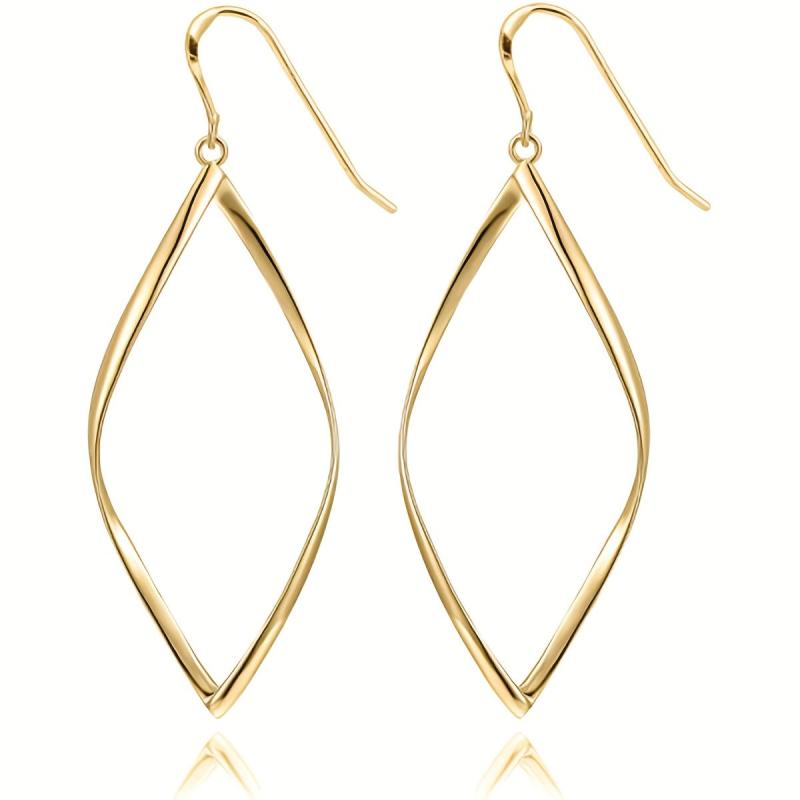 Stunning Geometric Rhombus Drop Earrings - Ideal Gift for Her