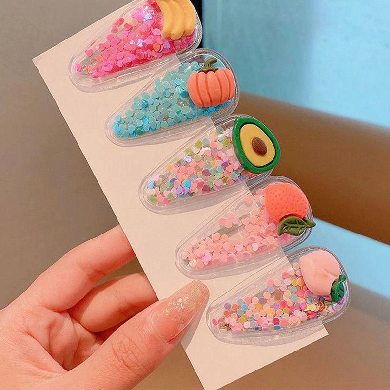 Fruity Cartoon Hairpins for Girls - Summer Hair Accessories