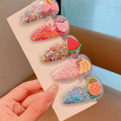 Fruity Cartoon Hairpins for Girls - Summer Hair Accessories