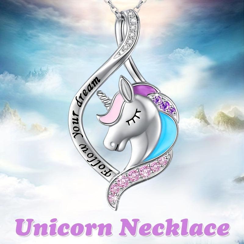 Unicorn Necklace Horse Head Jewelry Toy Gift