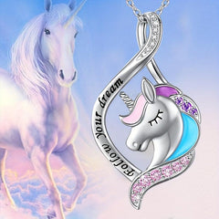 Unicorn Necklace Horse Head Jewelry Toy Gift