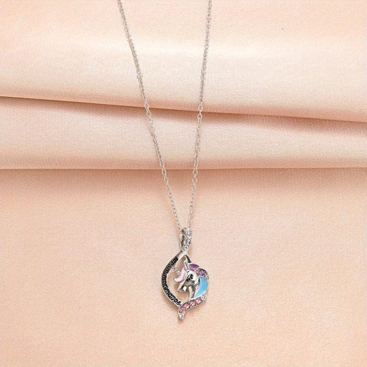 Unicorn Necklace Horse Head Jewelry Toy Gift
