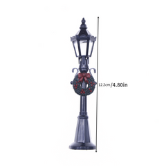 3pcs Dollhouse Mini Accessories Small Street Light Christmas Scene Prop