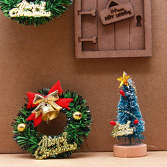 3pcs Dollhouse Mini Accessories Small Street Light Christmas Scene Prop