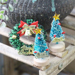 3pcs Dollhouse Mini Accessories Small Street Light Christmas Scene Prop