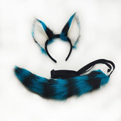 Cosplay Animal Ears & Plush Headwear Tail Set Hot Style