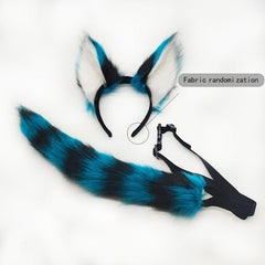 Cosplay Animal Ears & Plush Headwear Tail Set Hot Style