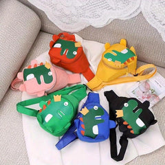 Cartoon Dinosaur Kids Schoolbag Messenger Bag Waist Chest Bag