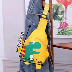 Cartoon Dinosaur Kids Schoolbag Messenger Bag Waist Chest Bag