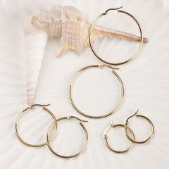 3 Pairs Hypoallergenic Hoop Earrings Set For Women Girls
