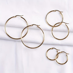 3 Pairs Hypoallergenic Hoop Earrings Set For Women Girls