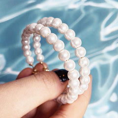 Faux Pearl Earring Hoop Earrings Women Jewelry